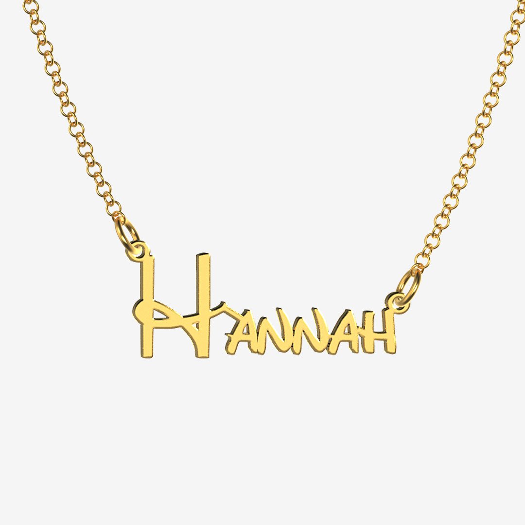Hannah - Handmade Personalized Princess Style Name Necklace