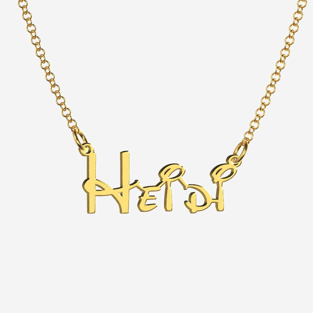 Heidi - Handmade Personalized Princess Style Name Necklace