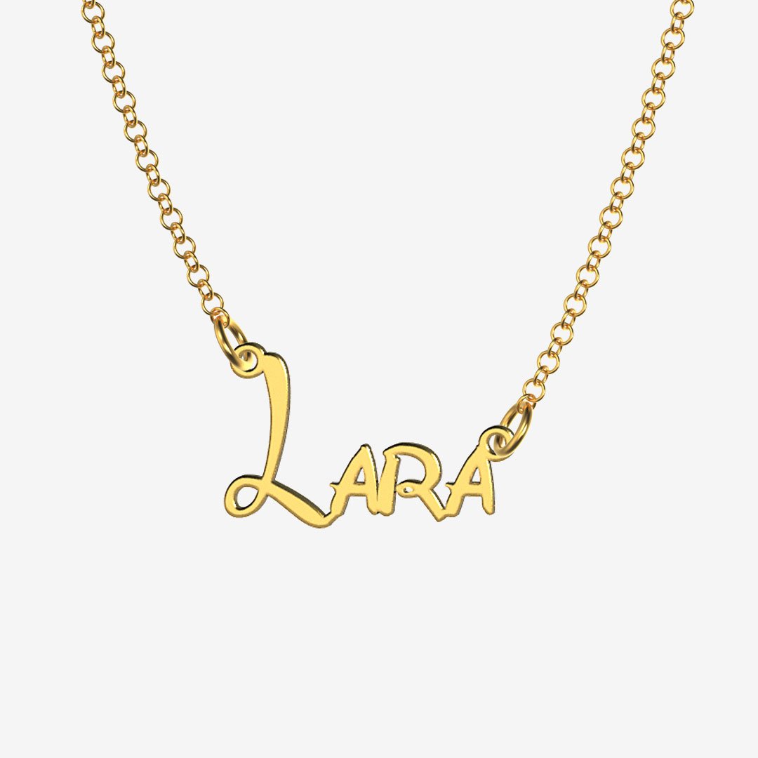 Lara - Handmade Personalized Princess Style Name Necklace