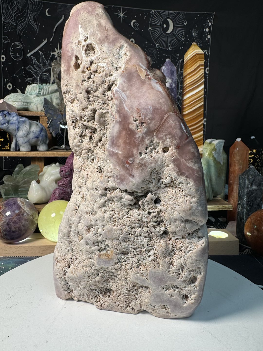 #Only 1 in stock# Rare Sakura Agate Raw stone  3.842kg