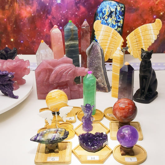 B  Jessica's 50% OFF Crystals Towers Spheres Carvings Chips And Its Accessories (self-select)