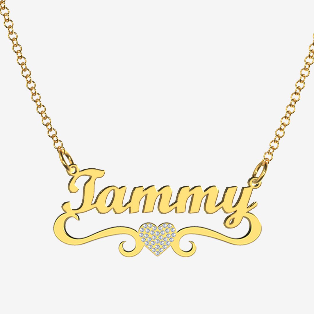 Tammy - Handmade Personalized heart Style Name Necklace