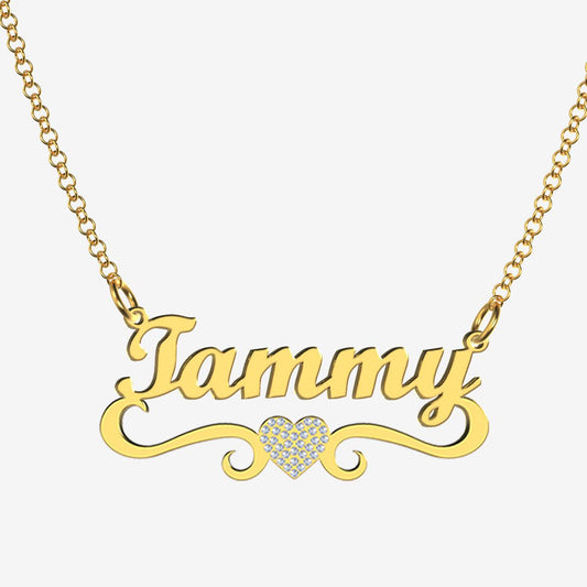 Tammy - Handmade Personalized heart Style Name Necklace