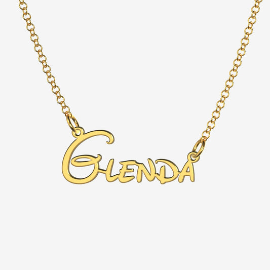 Glenda - Handmade Personalized Princess Style Name Necklace