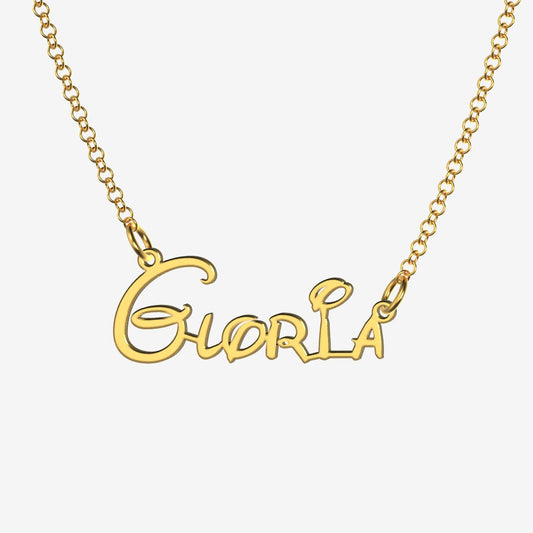 Gloria - Handmade Personalized Princess Style Name Necklace