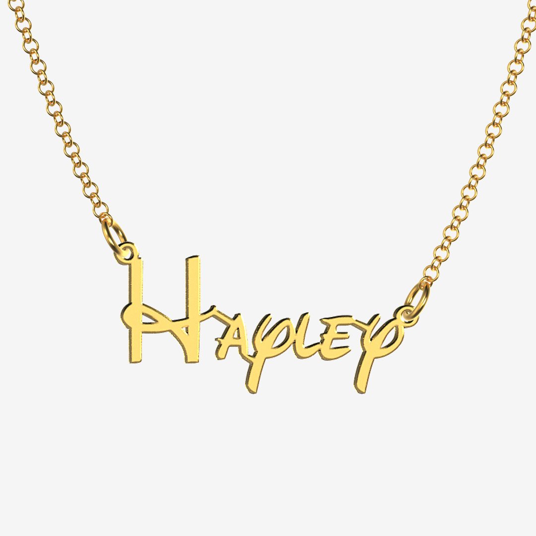 Hayley - Handmade Personalized Princess Style Name Necklace