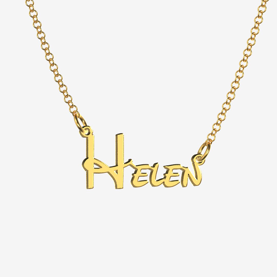 Helen - Handmade Personalized Princess Style Name Necklace