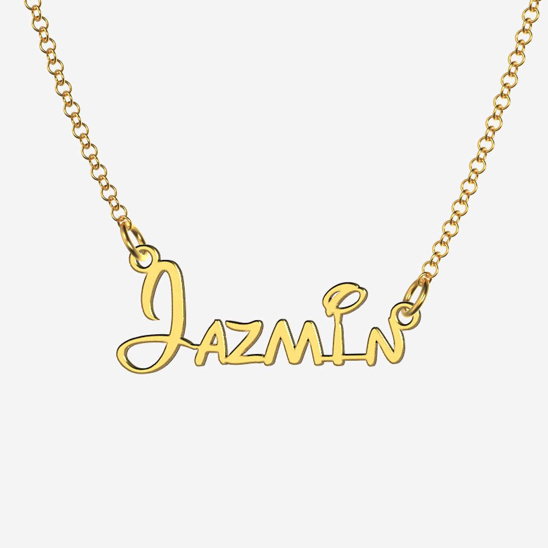 Jazmin - Handmade Personalized Princess Style Name Necklace