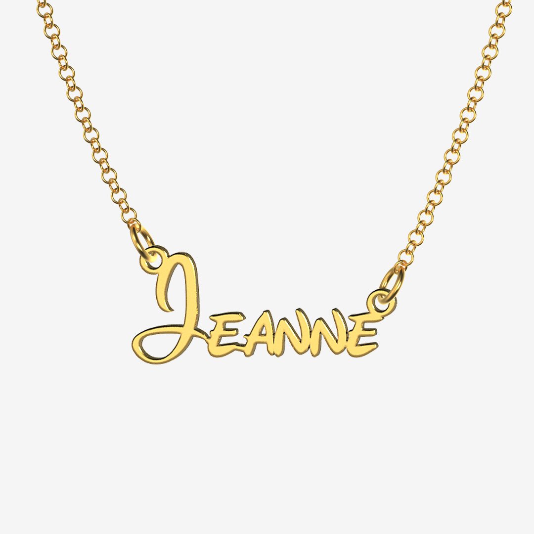 Jeanne - Handmade Personalized Princess Style Name Necklace