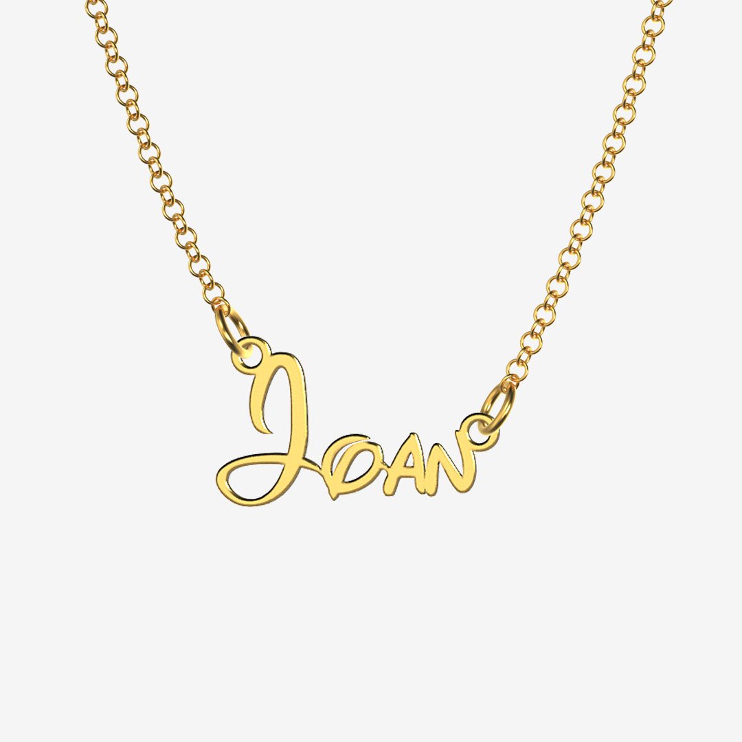 Joan - Handmade Personalized Princess Style Name Necklace
