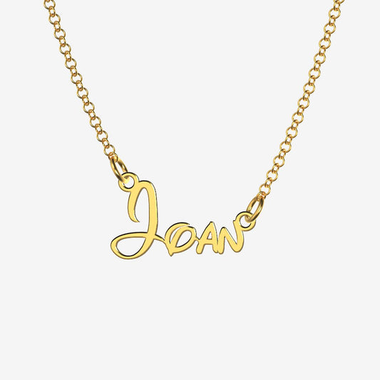 Joan - Handmade Personalized Princess Style Name Necklace