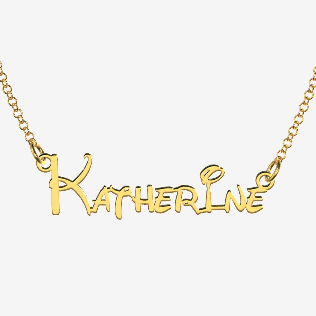 Katherine - Handmade Personalized Princess Style Name Necklace