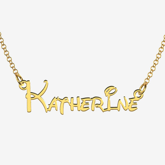 Katherine - Handmade Personalized Princess Style Name Necklace