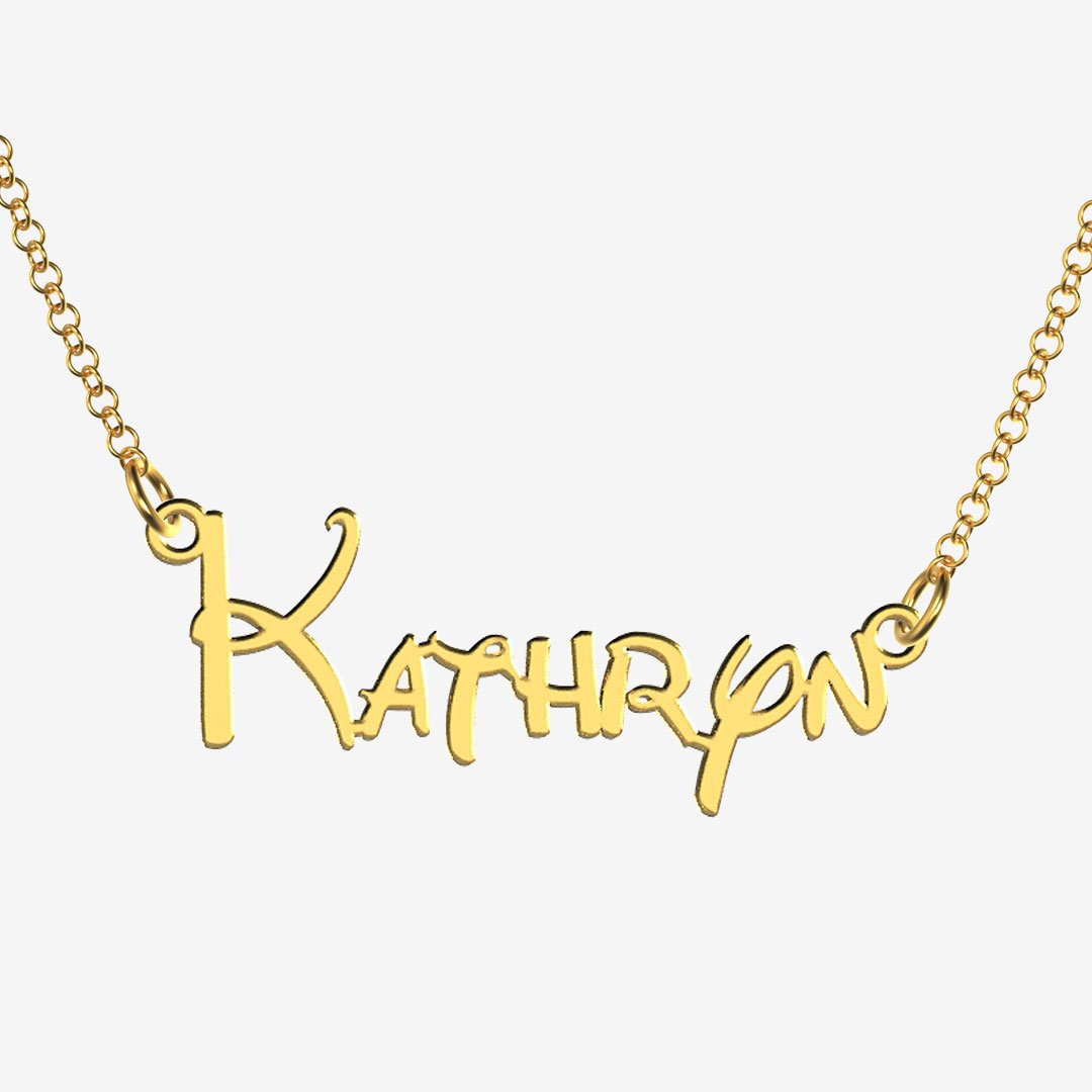 Kathryn - Handmade Personalized Princess Style Name Necklace