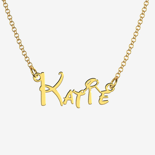 Katie - Handmade Personalized Princess Style Name Necklace