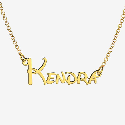 Kendra - Handmade Personalized Princess Style Name Necklace