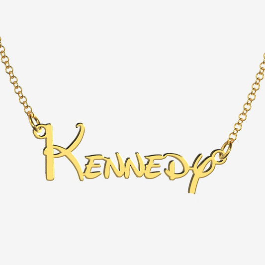 Kennedy - Handmade Personalized Princess Style Name Necklace