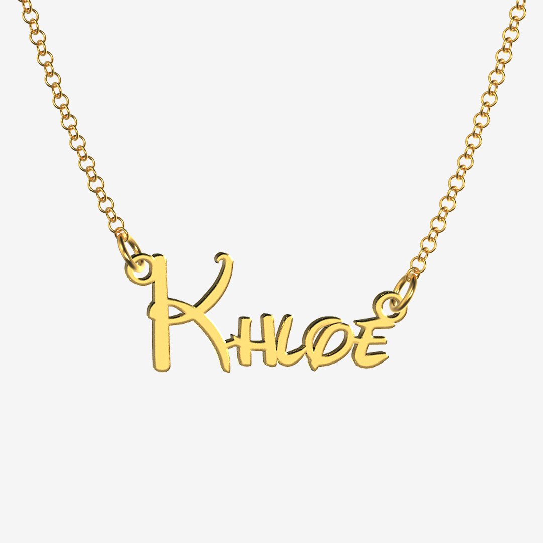 Khloe - Handmade Personalized Princess Style Name Necklace