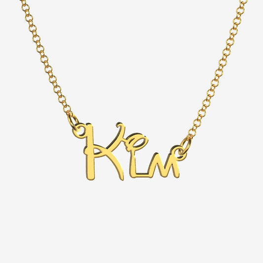 Kim - Handmade Personalized Princess Style Name Necklace