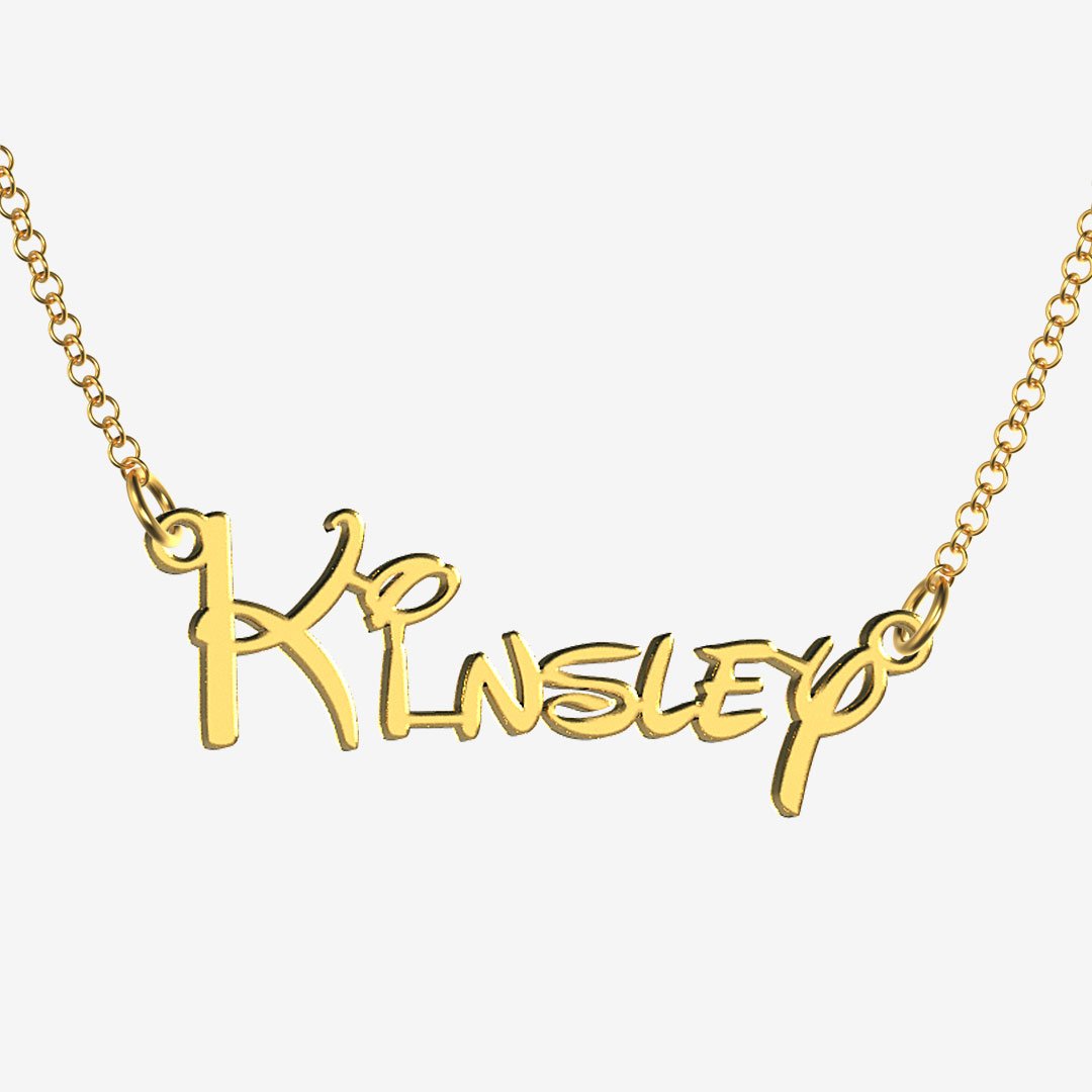Kinsley - Handmade Personalized Princess Style Name Necklace