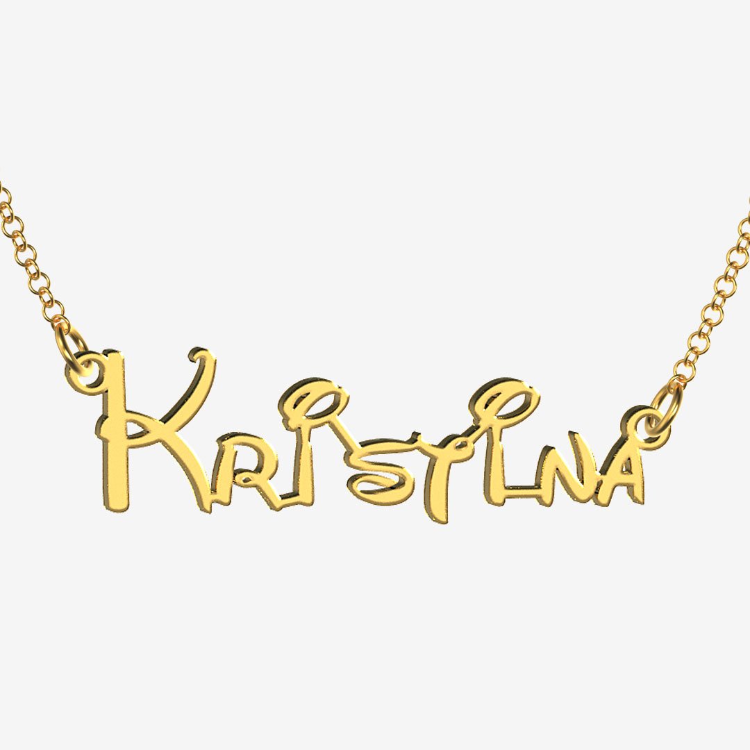 Kristina - Handmade Personalized Princess Style Name Necklace