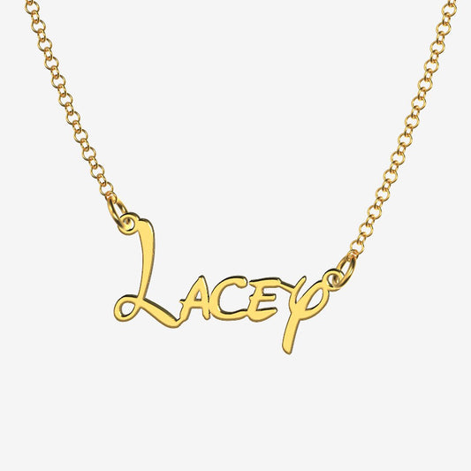 Lacey - Handmade Personalized Princess Style Name Necklace