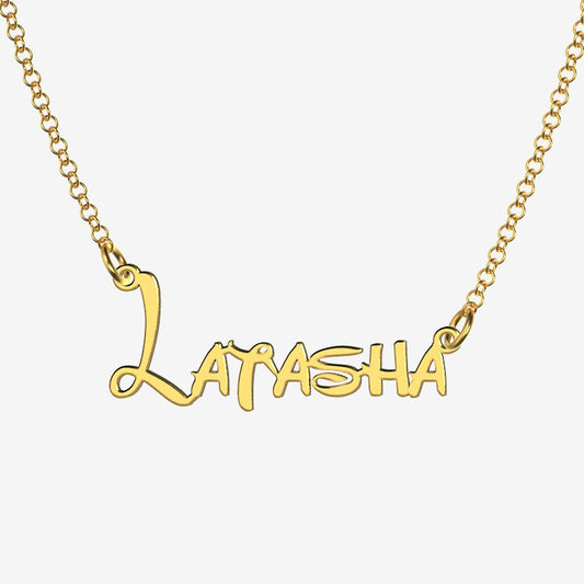 Latasha - Handmade Personalized Princess Style Name Necklace