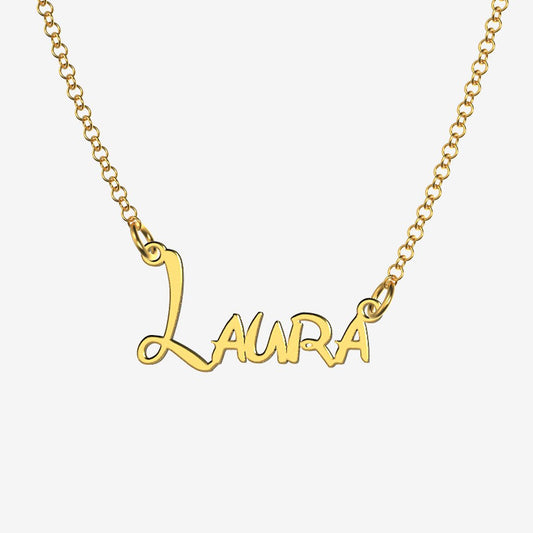 Laura - Handmade Personalized Princess Style Name Necklace