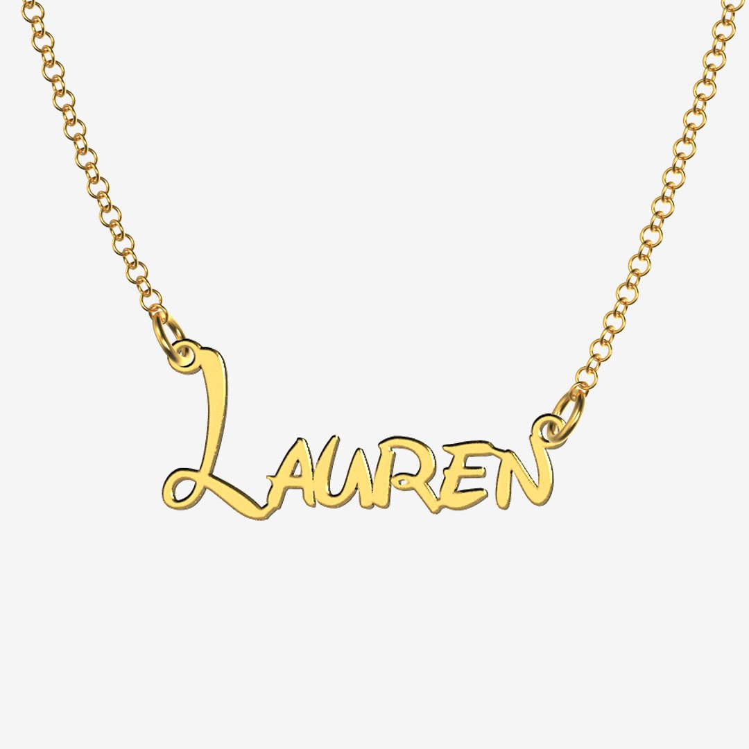 Lauren - Handmade Personalized Princess Style Name Necklace