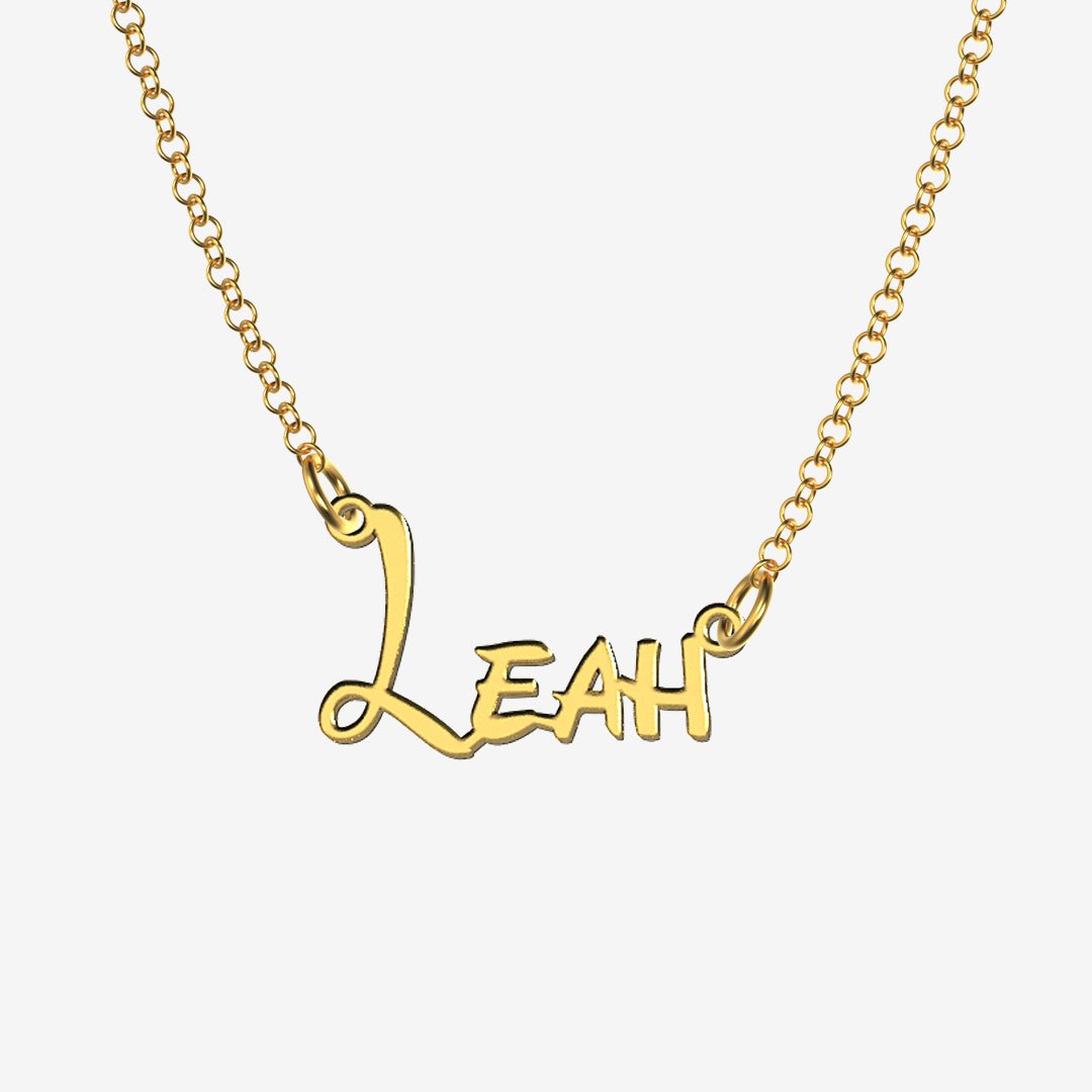 Leah - Handmade Personalized Princess Style Name Necklace