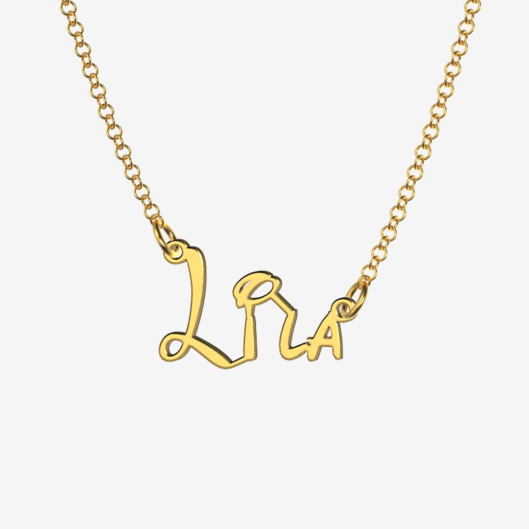 Lila - Handmade Personalized Princess Style Name Necklace