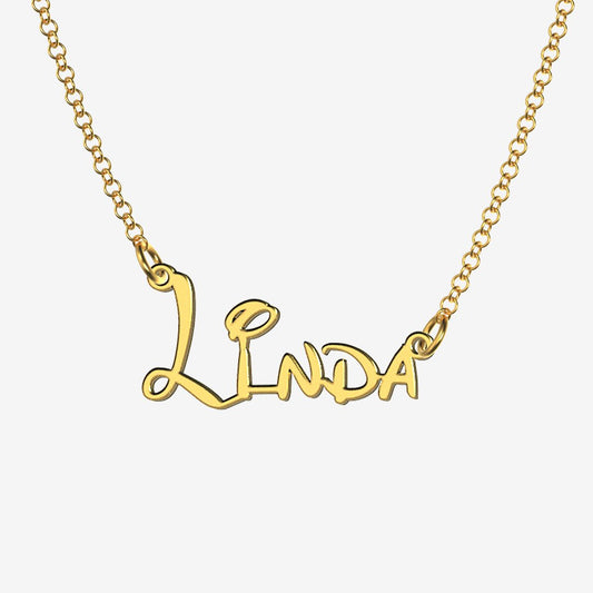Linda - Handmade Personalized Princess Style Name Necklace