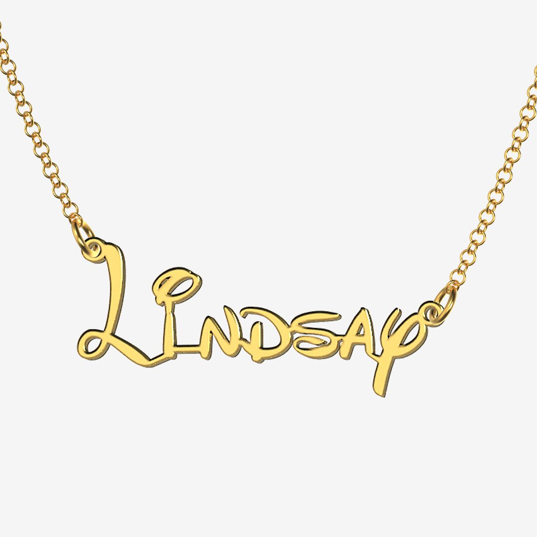 Lindsay - Handmade Personalized Princess Style Name Necklace