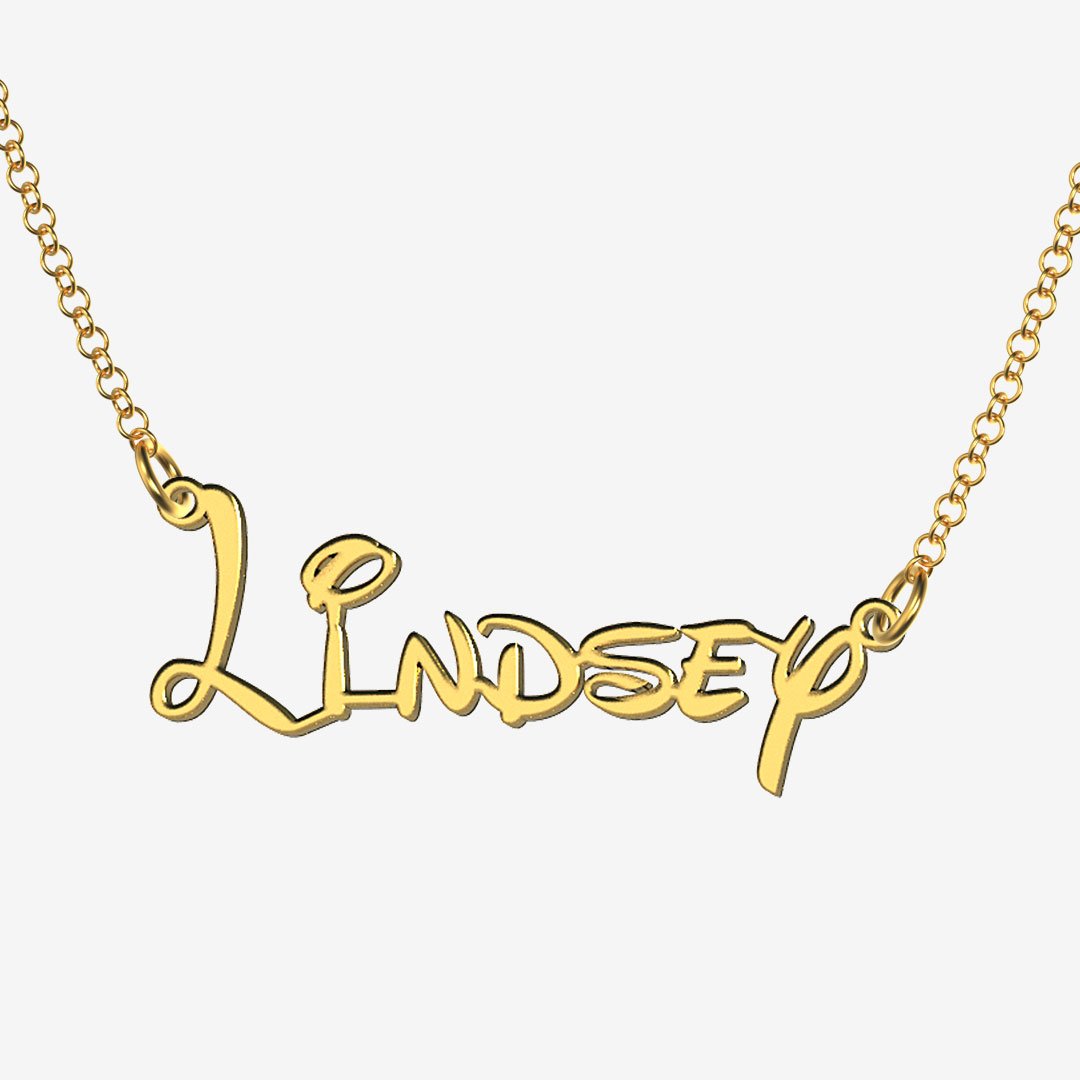 Lindsey - Handmade Personalized Princess Style Name Necklace