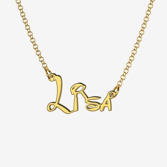 Lisa - Handmade Personalized Princess Style Name Necklace