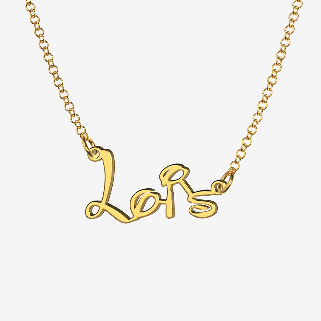Lois - Handmade Personalized Princess Style Name Necklace