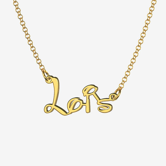 Lois - Handmade Personalized Princess Style Name Necklace