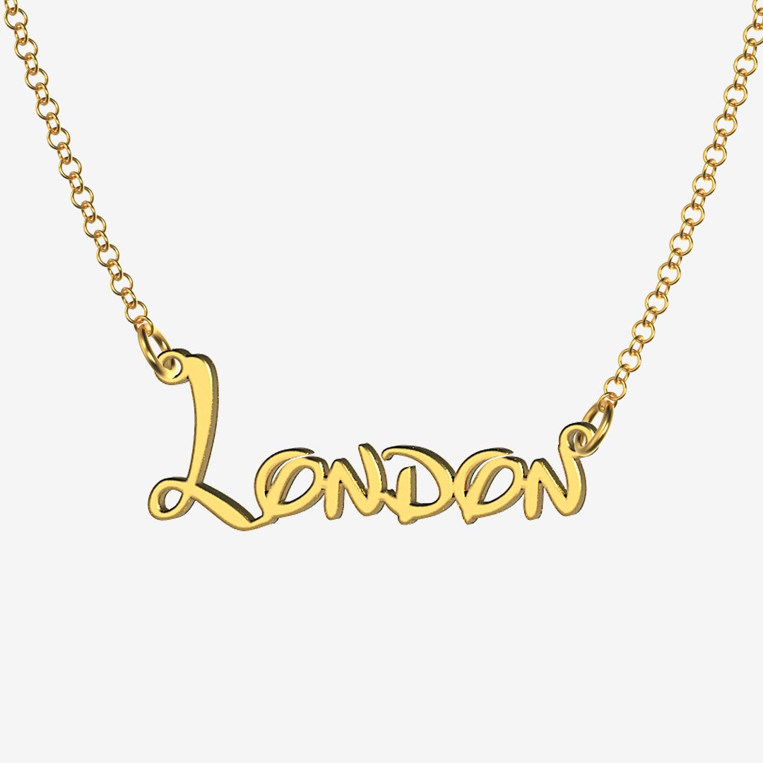 London - Handmade Personalized Princess Style Name Necklace