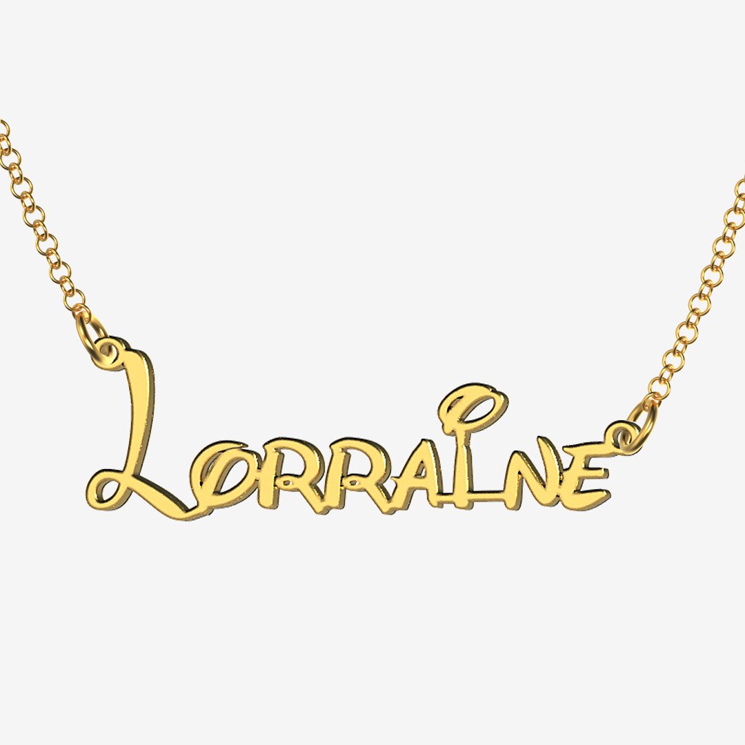 Lorraine - Handmade Personalized Princess Style Name Necklace