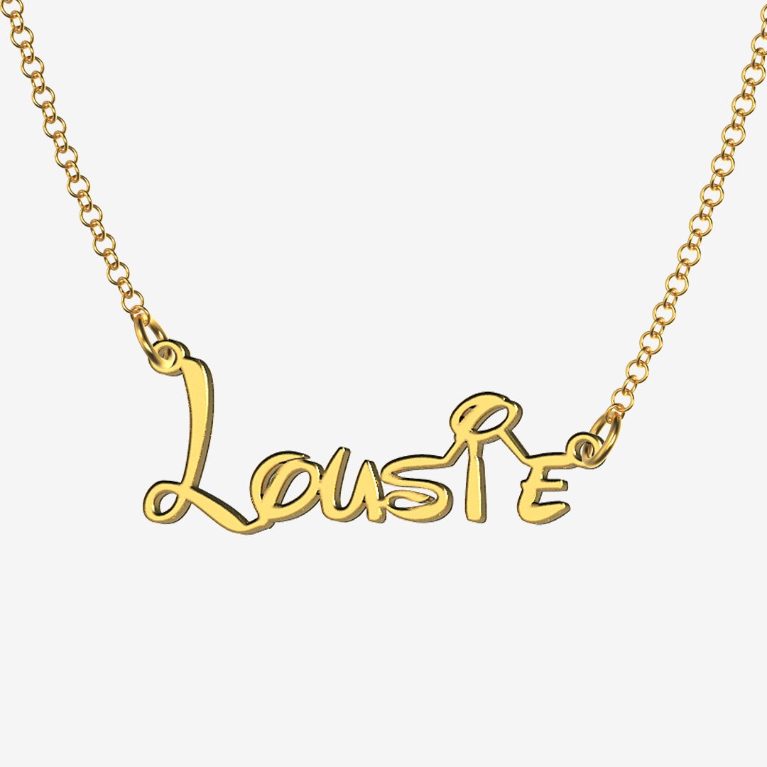 Lousie - Handmade Personalized Princess Style Name Necklace