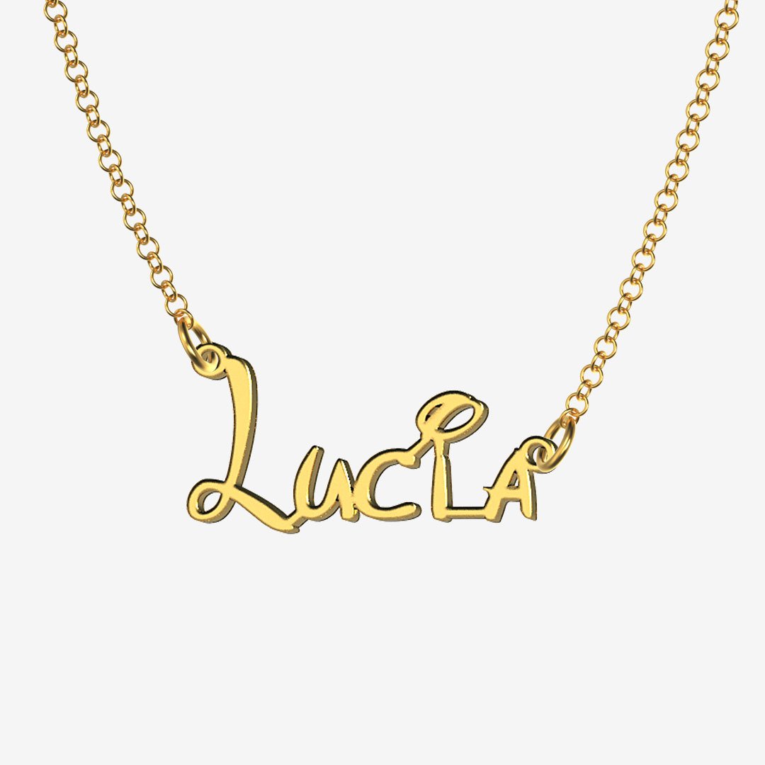 Lucia - Handmade Personalized Princess Style Name Necklace