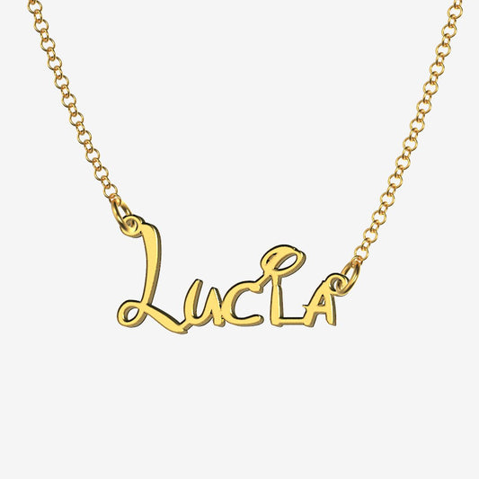 Lucia - Handmade Personalized Princess Style Name Necklace