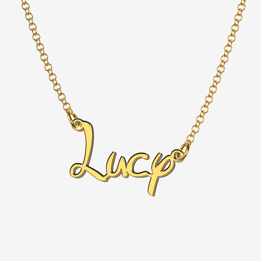 Lucy - Handmade Personalized Princess Style Name Necklace