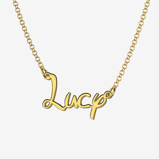 Lucy - Handmade Personalized Princess Style Name Necklace