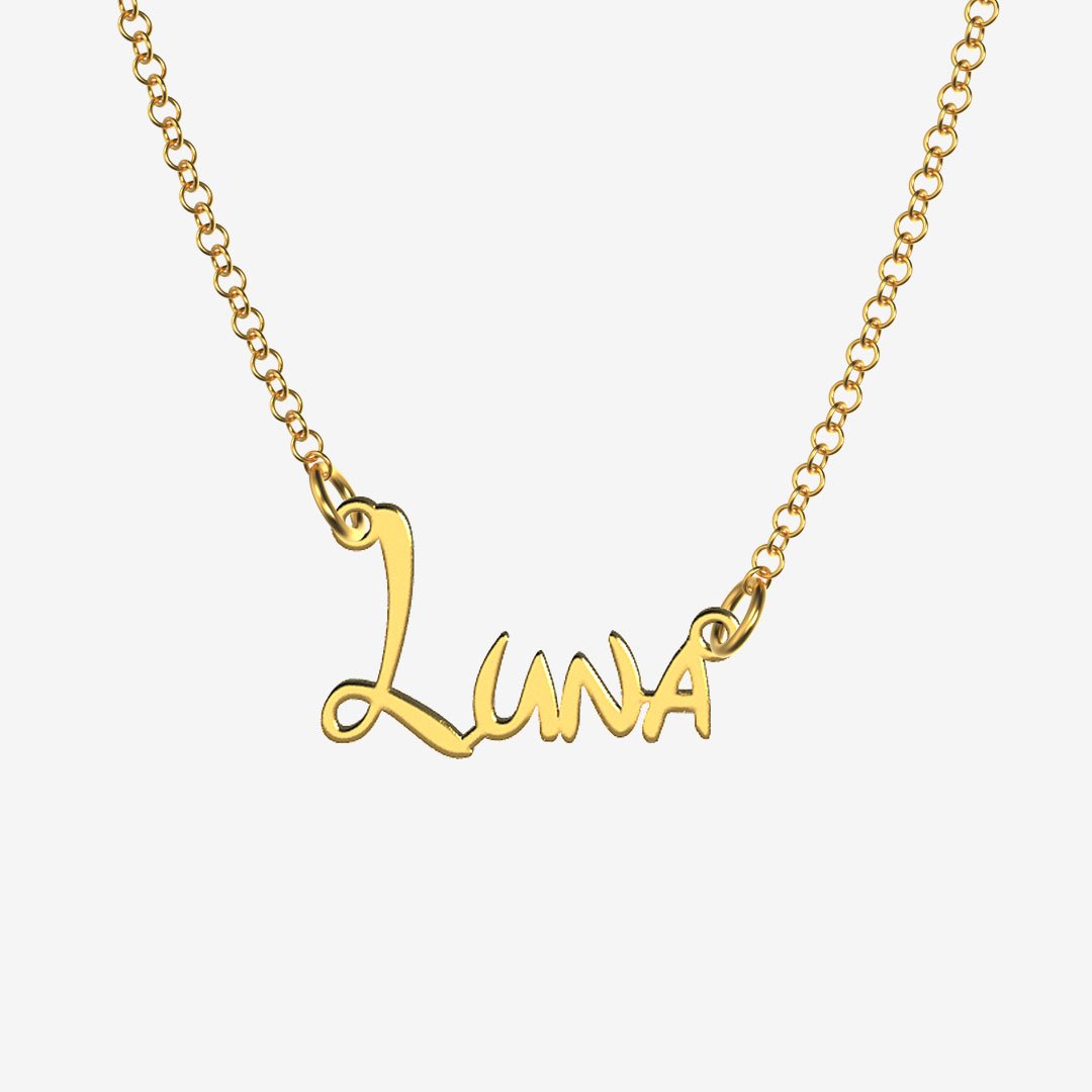 Luna - Handmade Personalized Princess Style Name Necklace