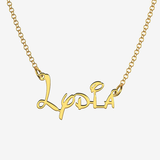 Lydia - Handmade Personalized Princess Style Name Necklace