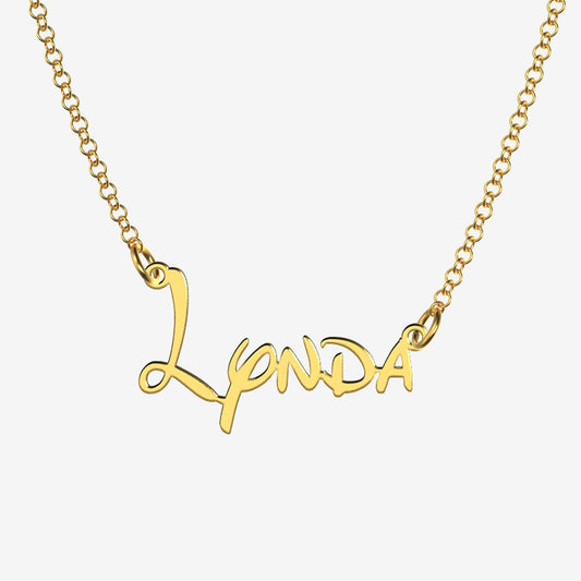 Lynda - Handmade Personalized Princess Style Name Necklace