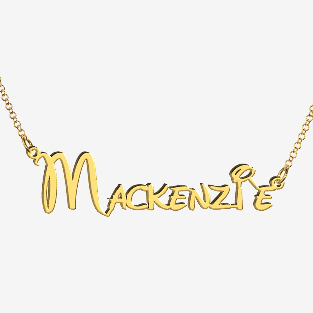 Mackenzie - Handmade Personalized Princess Style Name Necklace