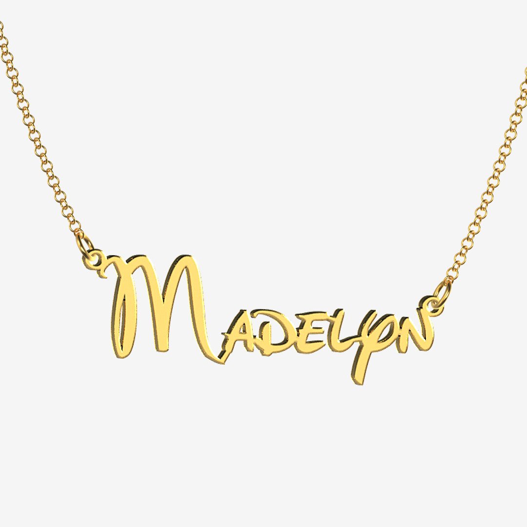 Madelyn - Handmade Personalized Princess Style Name Necklace