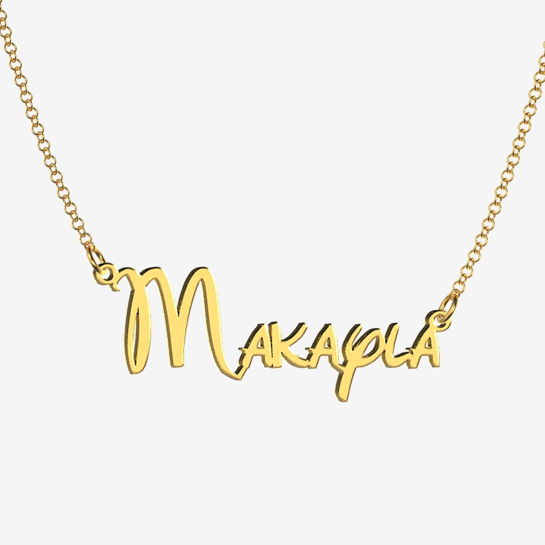 Makayla - Handmade Personalized Princess Style Name Necklace